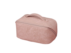 Bolsa de maquillaje grande, para viajes, organizador de cosméticos, impermeable, con correa y divisores NEVEANCE