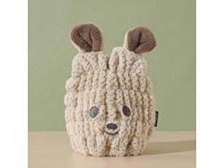 Toalla de microfibra para el cabello para niños, divertida y divertida, gorro de secado rápido Rosewell (oso caqui)