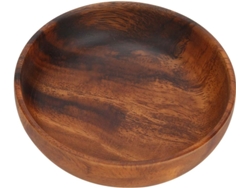 Cuenco de madera versátil para snacks, frutas y ensaladas/sopas, ideal para usar en casa y en cafeterías (Gokoco)