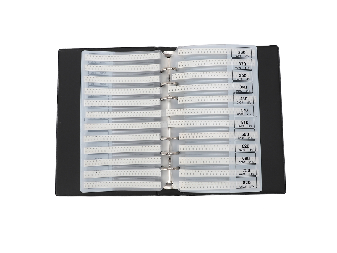 Kit De Resistencias Smd 0603 1% 170 Valores 50 Unidades Cada Uno Carpeta De Componentes Electrónicos