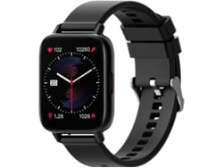 Reloj inteligente parlante de 1,69" con pantalla táctil, monitor de actividad física, sueño, frecuencia cardíaca, notificaciones de mensajes, podómetro, resistente al agua IP67, Yizhood (negro)