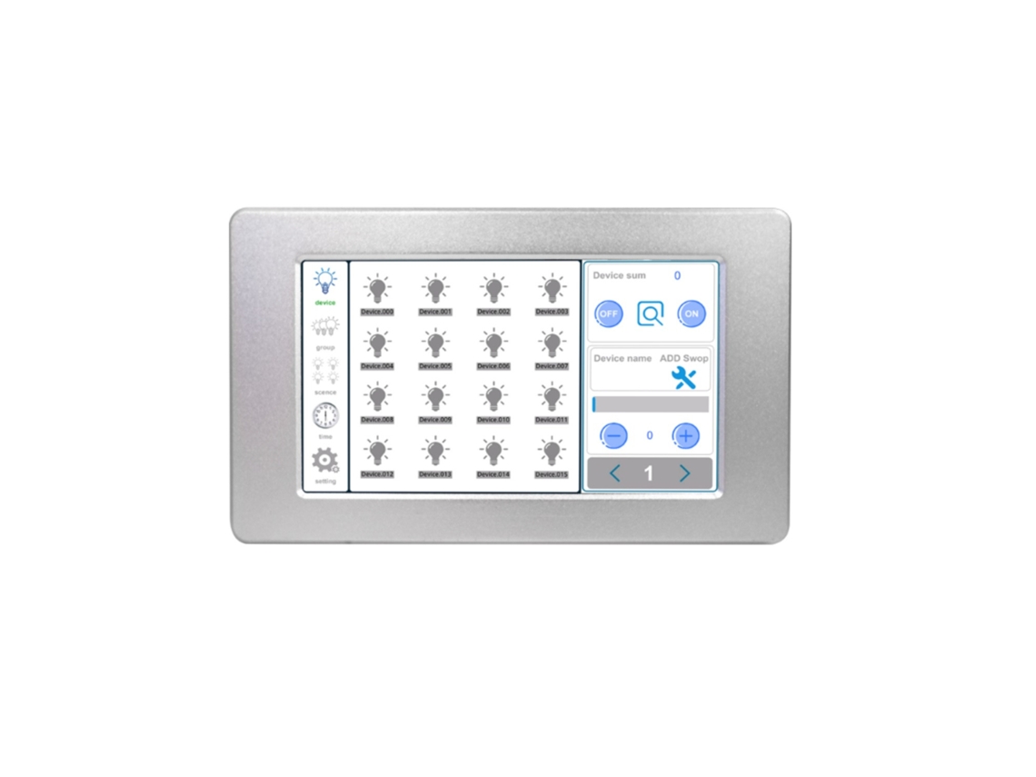 Controlador DALI Master con Pantalla Táctil