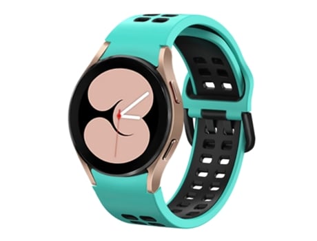 Correa de reloj inteligente para Samsung Galaxy Watch 5 Pro de 45 mm, correa de silicona bicolor con orificio de doble fila (pato de agua)