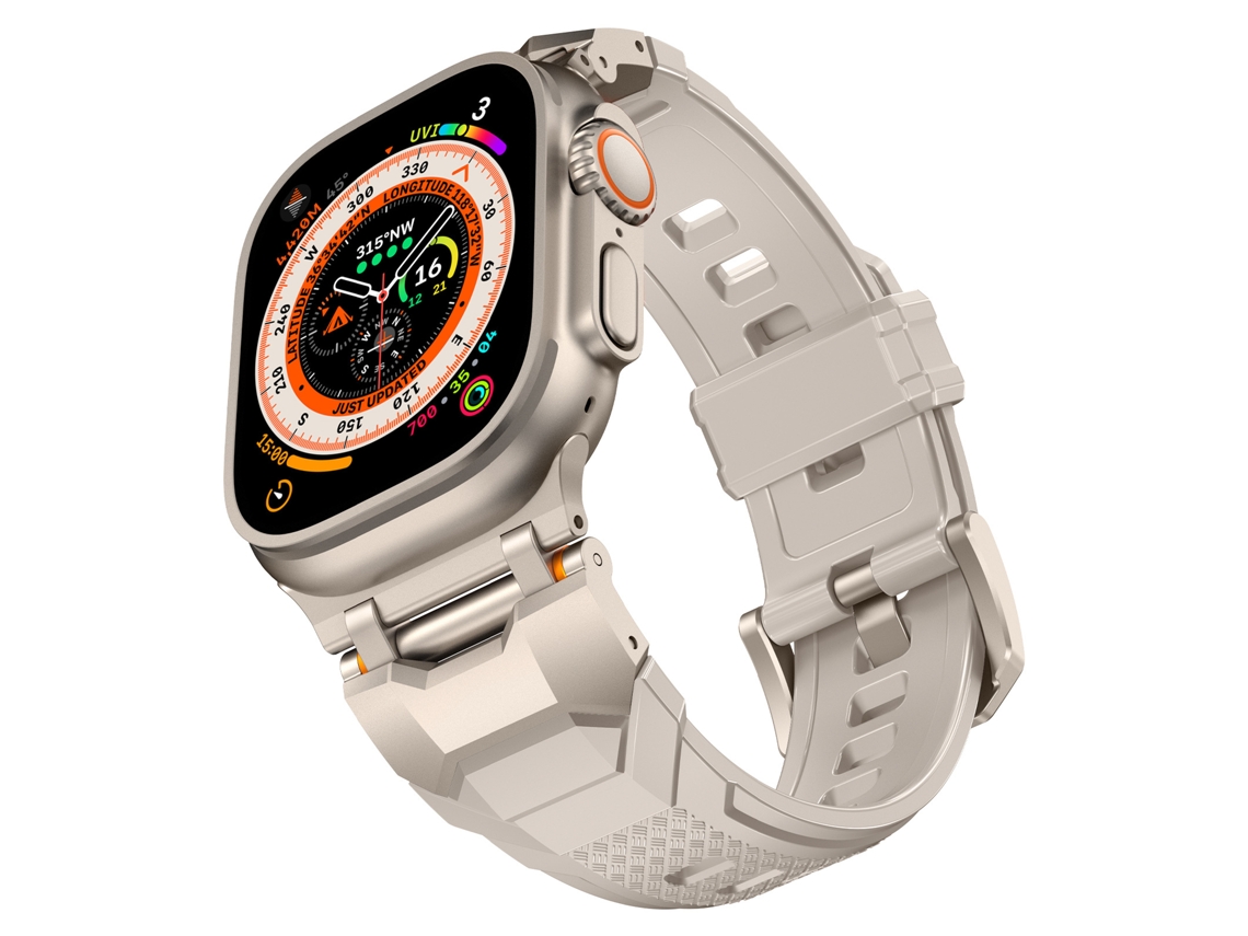 Correa XIAOMOYU de titanio Starlight para Apple Watch (42/44/45/49 mm)