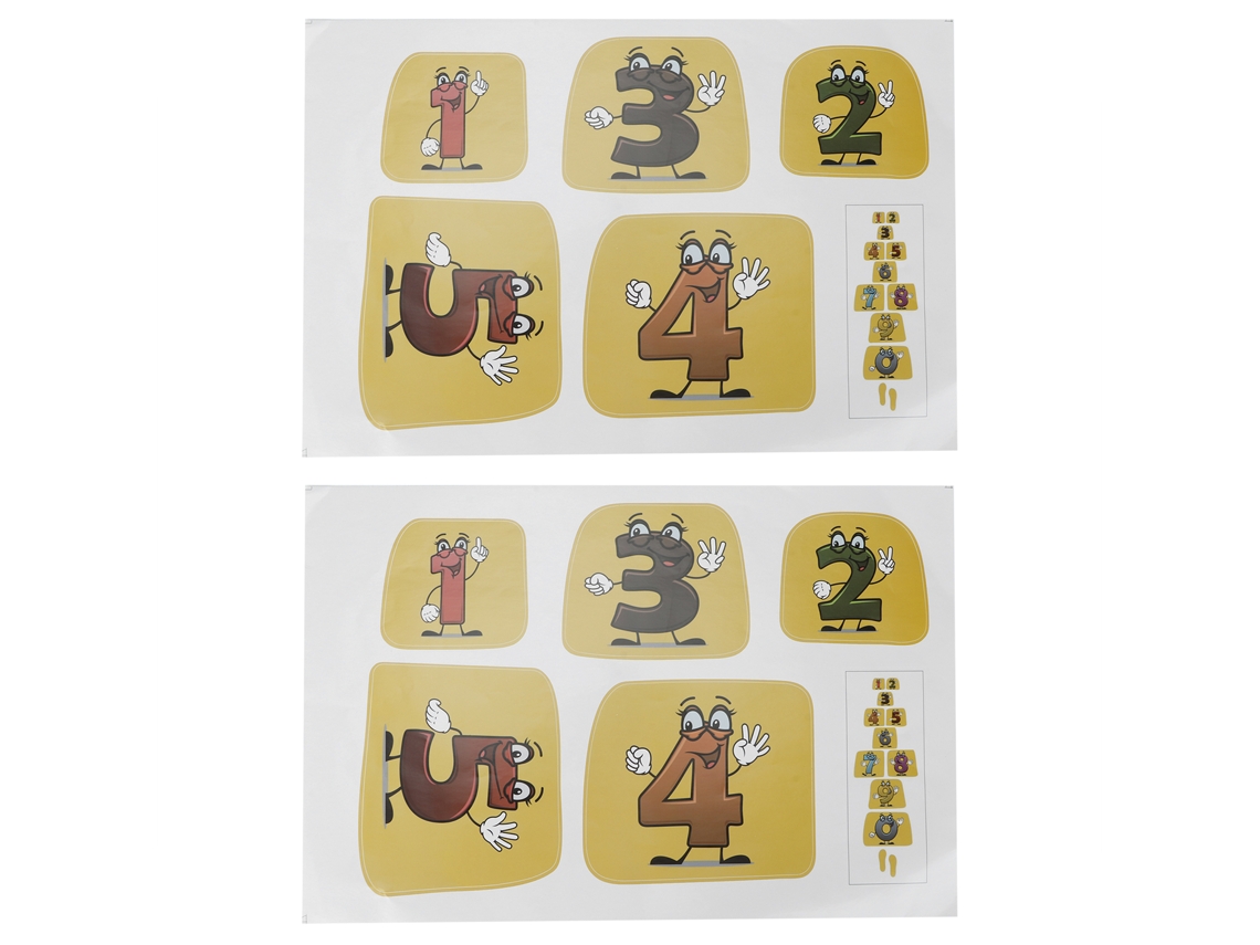 2 Juegos De Pegatinas Decorativas De Pared, Juego Educativo Digital De Cuadrícula De Salto Para Preescolares