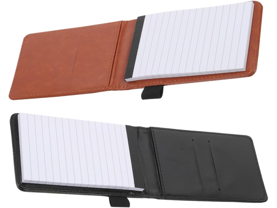 Dos cuadernos portátiles para estudiantes, cuaderno de negocios, cuaderno de bolsillo para viajes Gokoco
