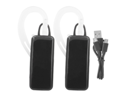 Auriculares Inalámbricos Para Casco De Motocicleta Con Intercomunicador, Batería De 300 Mah, Audio Hd.