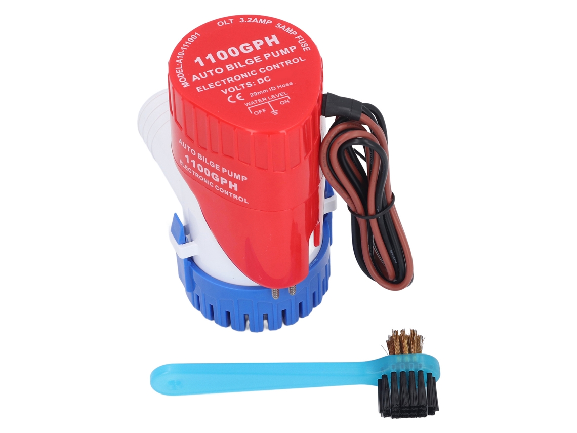 Bomba Eléctrica Sumergible Automática Para Canalones, 1100 Gph, 12 V, Para Barcos, Yates, Piscinas Y Tanques.