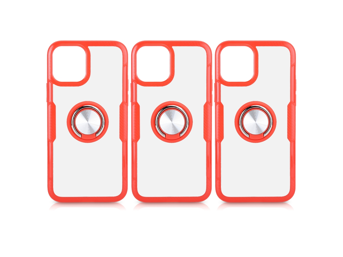 Caja De Iphone (transparente Con Soporte) Pack De 3 Para Iphone 12pro/max De 6.1 Pulgadas Modelo Nuevo 2020