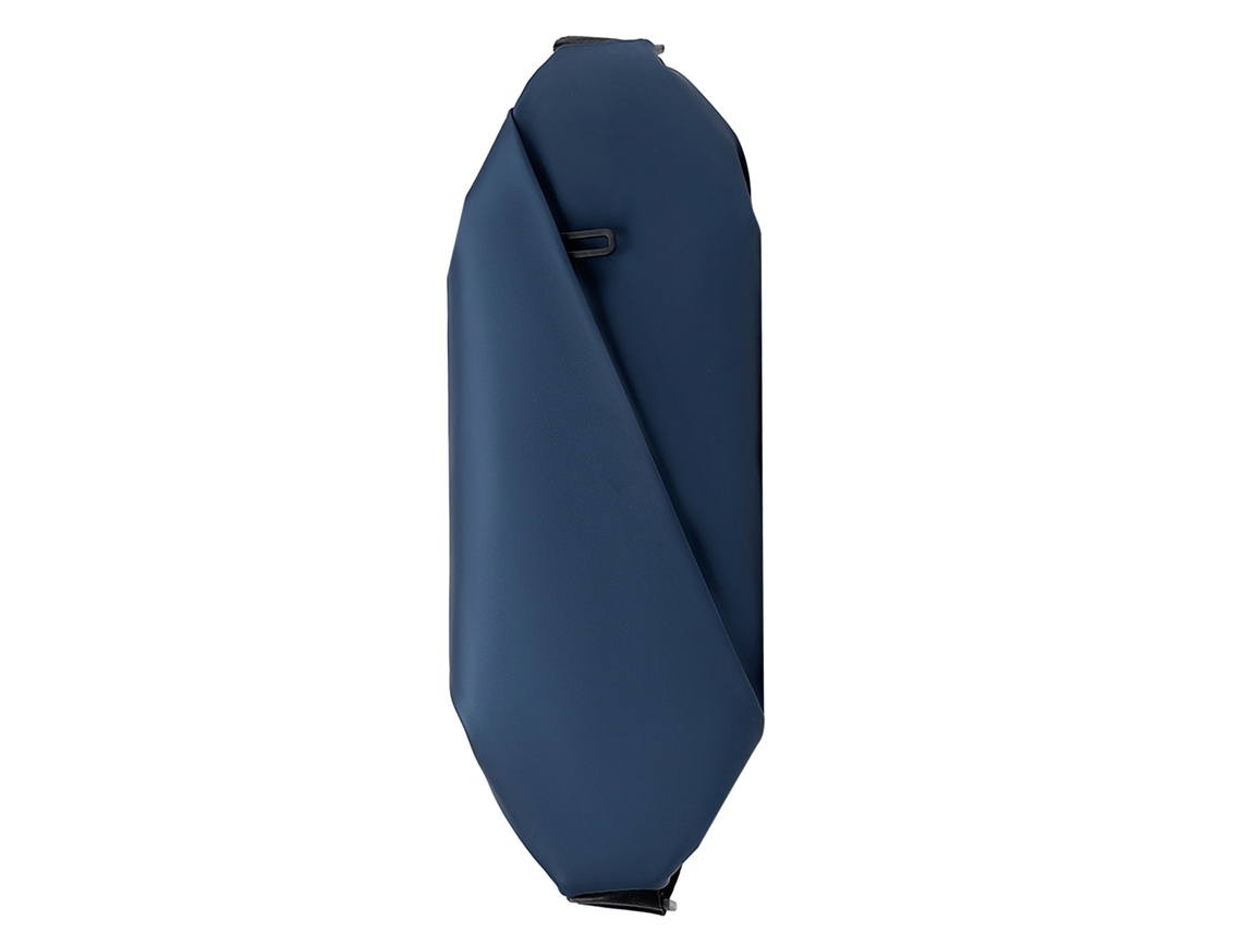Bolso De Hombre De Piel Sintética Con Estampado De Marsupial, Impermeable, Estilo Casual Para Exteriores, Color Azul.