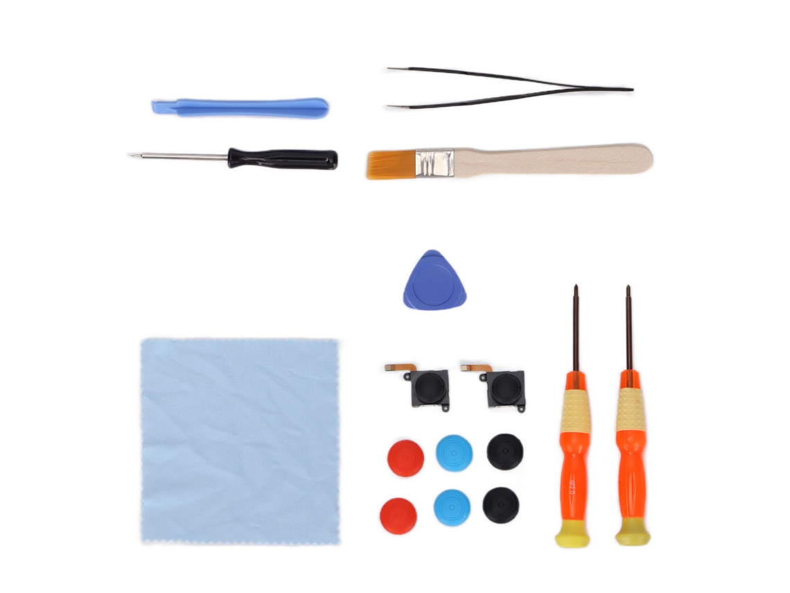 Kit De Reposição De Joystick Original Com Grip Fácil Para Controle Switch Com Ferramentas E Capas Antiderrapantes