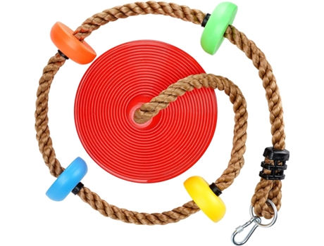 Columpios de cuerda para niños al aire libre, cuerdas de escalada para niños Columpio de árbol con plataformas y mosquetón para accesorios Parque i...