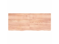 Tablero Mesa | Superficie De Mesa | Tablero De Escritorio Madera Roble Tratada Marrón Claro 120x50x(2-4) Cm