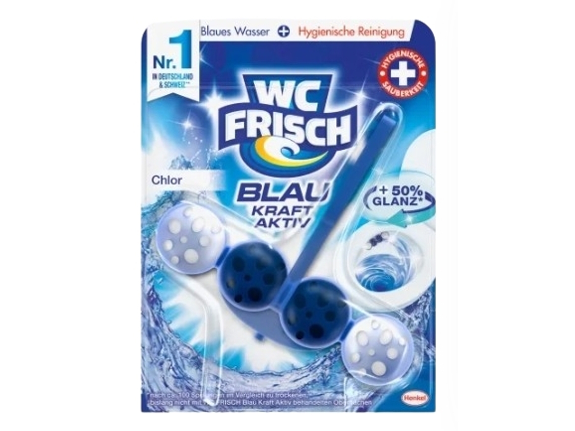 Ambientador colgante para baño Refresh con propiedades desinfectantes del cloro, 50 g Wc Frisch