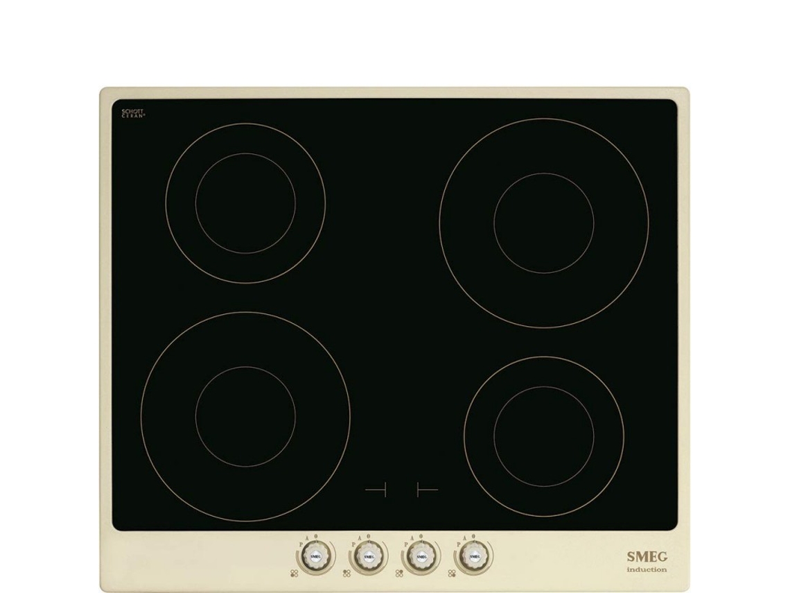 Placa de Inducción SMEG SI764POM (Eléctrica - 62 cm - Crema)
