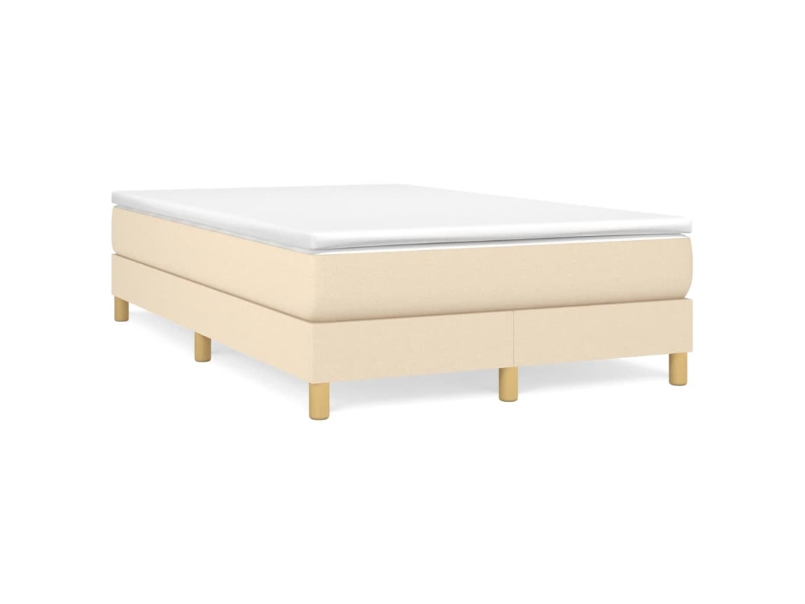 Maison Exclusive - Estructura De Cama Con Somier Tela Crema 120x200 Cm