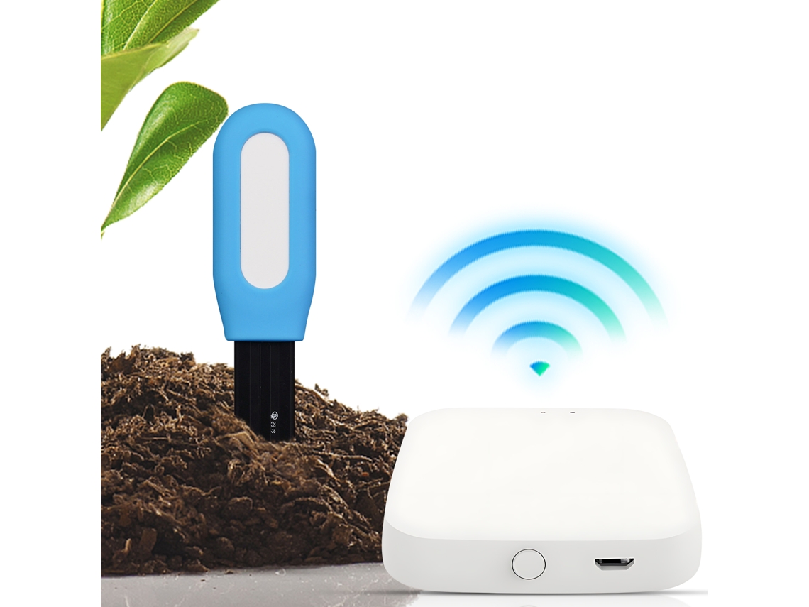 Medidor 2 En 1 De Humedad Y Temperatura Del Suelo Para Plantas Con Control Mediante La Aplicación Bt Garden Greenhouse.