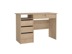 Escritorio de madera TVium Sines con 4 cajones, 109,3 x 48,5 x 75,6 cm