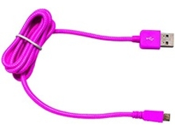 Cable USB MUVIT 2100 MAH Fucsia — USB-Micro USB 2.1 | 1.2 m