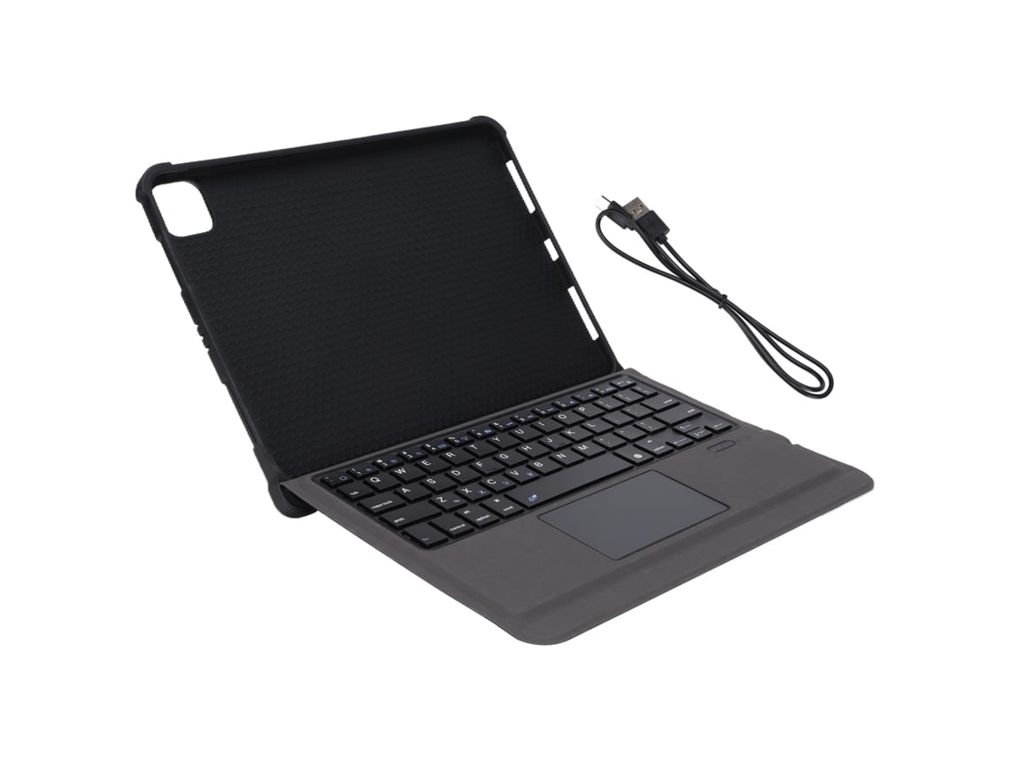 Teclado Sem Fio Preto Com Capa Protetora Para Tablet Ios 11in 10.9in Acessórios De Computador