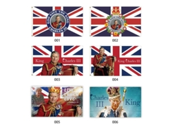 2026-bandera De La Coronación Del Rey Carlos Iii 90x150cm Union Jack Poliéster Resistente Al Clima Estilo 1
