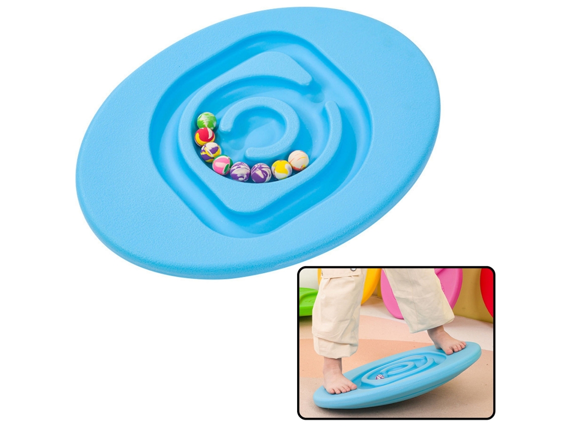 Tabla de equilibrio sensorial para niños, pelotas de goma, 5 piezas, azul B.active
