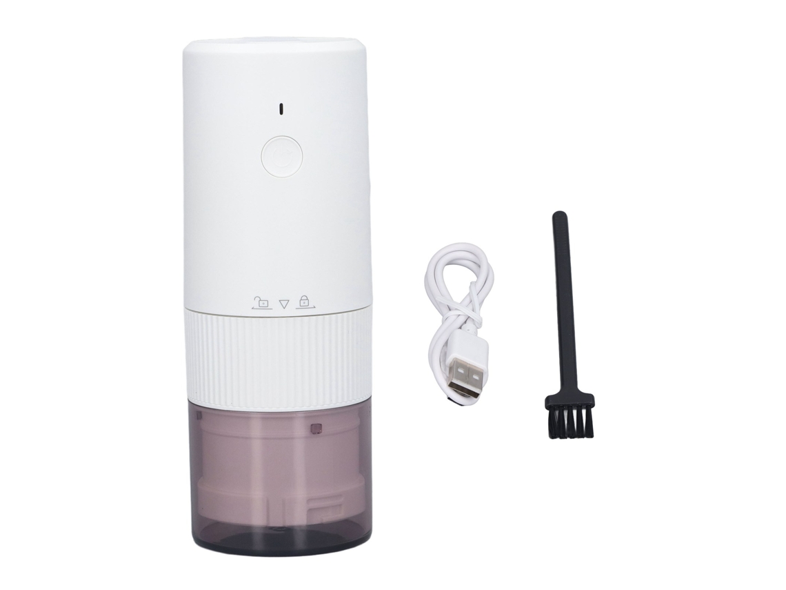 Molinillo de café eléctrico portátil para el hogar y viajes, recargable por USB, inalámbrico, mini automático con cono
