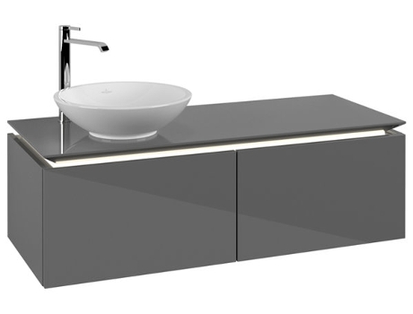Villeroy &amp Boch Legato Vanity unit B579 1200x380x500mm lavabo a la izquierda iluminación LED