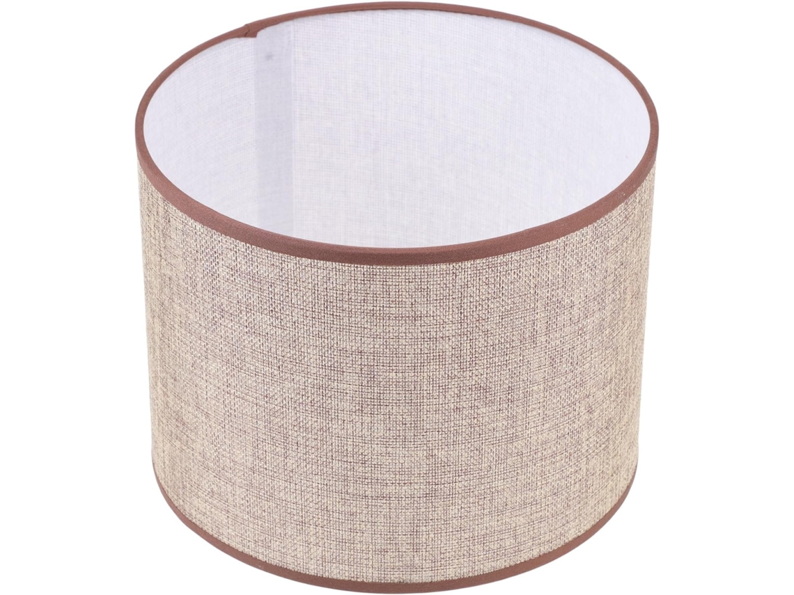 Lámpara De Mesa Cilíndrica De Lino De 22 Cm De Diámetro, Luz Decorativa, Adecuada Para Oficina Y