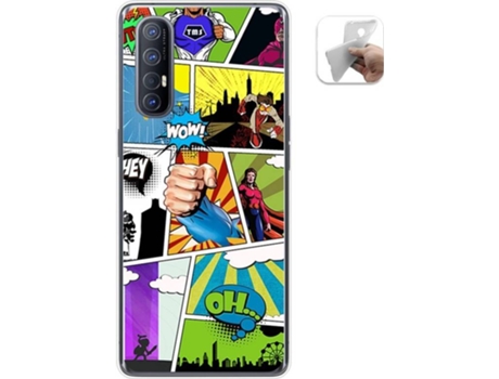 Carcasa Oppo Find X2 Neo TUMUNDOSMARTPHONE Comic