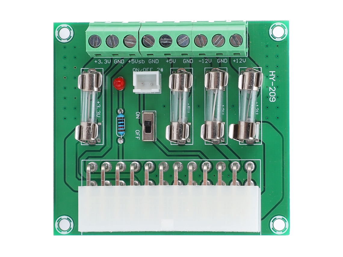 Placa De Alimentación Atx Módulo Adaptador 20pin 24pin Para Ordenador De Escritorio