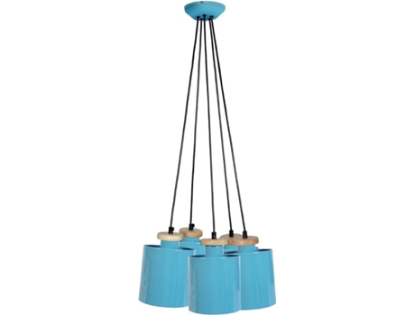 Lámpara de Techo TOSEL Uzibuze 35 cm (Azul - E27 - Máx. 40W - Metal)