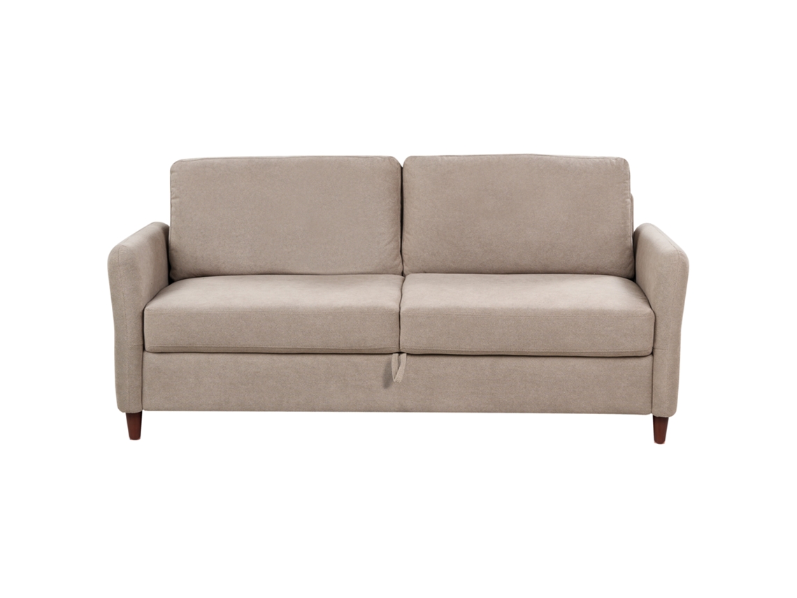 Sofá de 3 plazas BELIANI Mare de Poliéster Beige 184x77x88