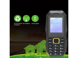 Telefone Móvel Para Idosos 1.8 Polegadas Lcd Botões Grandes Cartão Duplo Standby 5800mah Bateria Preto