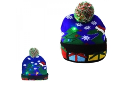 2026-gorro Navideño De Lana Con Luces Led Para Adultos Y Niños Decoración Navidad Año Nuevo 20x20 Cm B