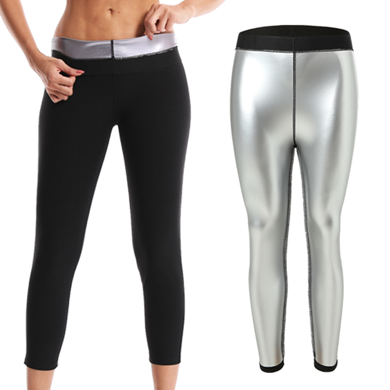 Pantalones moldeadores para sauna, cintura alta, absorben el sudor, moldean con calor y adelgazan. Talla Mdug (XXL 3XL)