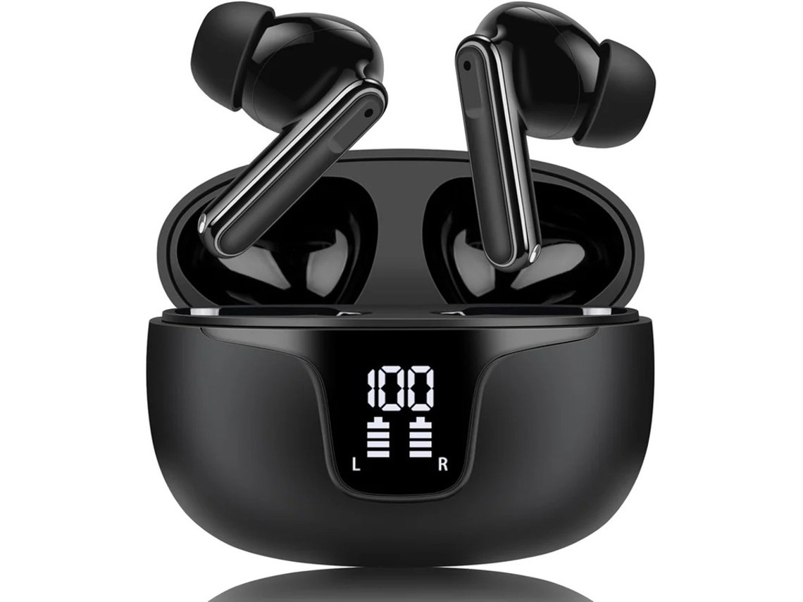 Auriculares Sem Fios Intra Visor Led Yizhood Bluetooth Negro