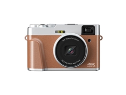 Cámara Digital 4k Con Ultra Hd De 48 Mp, Zoom Digital De 16x, Pantalla Ips De 2,8", Enfoque Automático, Videocámara Para Vlogs (marrón)