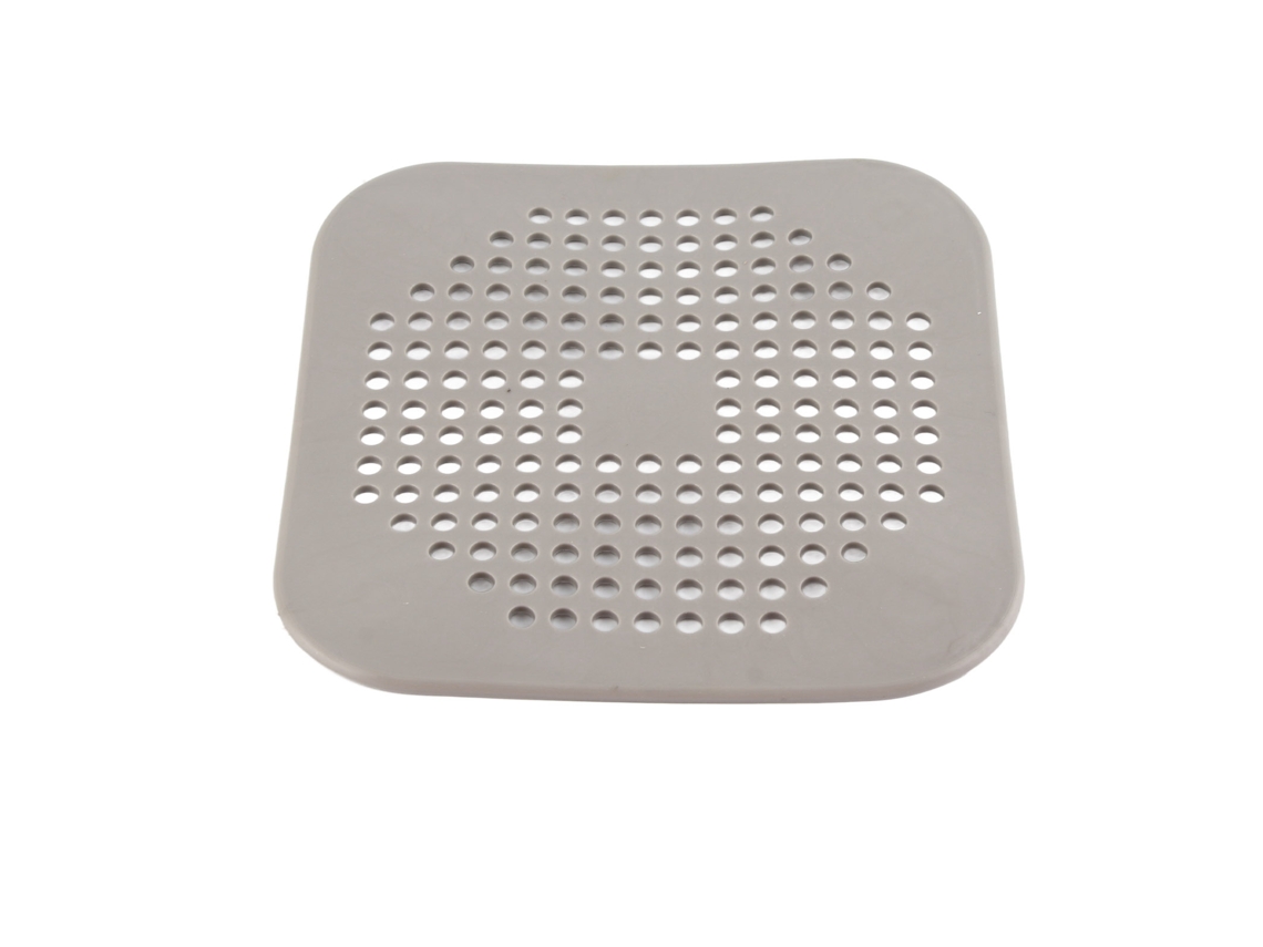 Recogedor de pelos para desagües TPR, filtro de malla de fácil mantenimiento, color gris