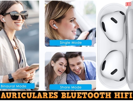 Auriculares bluetooth Klack® air 3 compativel com Apple Xiaomi Samsung Universal