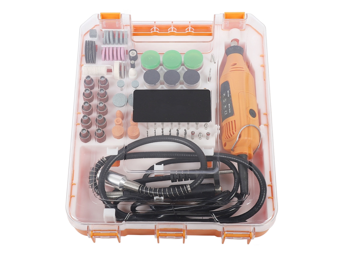 Kit de herramientas rotativas multifunción de velocidad variable, herramientas rotativas eléctricas con cable para manualidades, carpintería, pulido de piedra