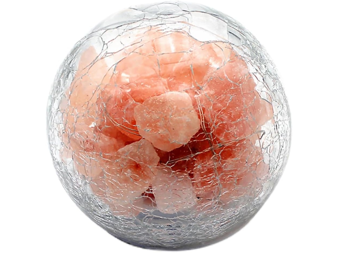Lámpara Decorativa De Cristal De Sal Natural Del Himalaya, Con Forma Y Acabado Creativos.