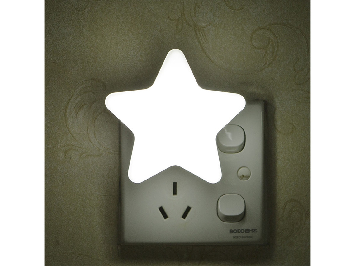Luz De Cabeceira Led Mini Fofo De Parede Plug-In Auto Sensor Lâmpada De Cabeceira Branco 