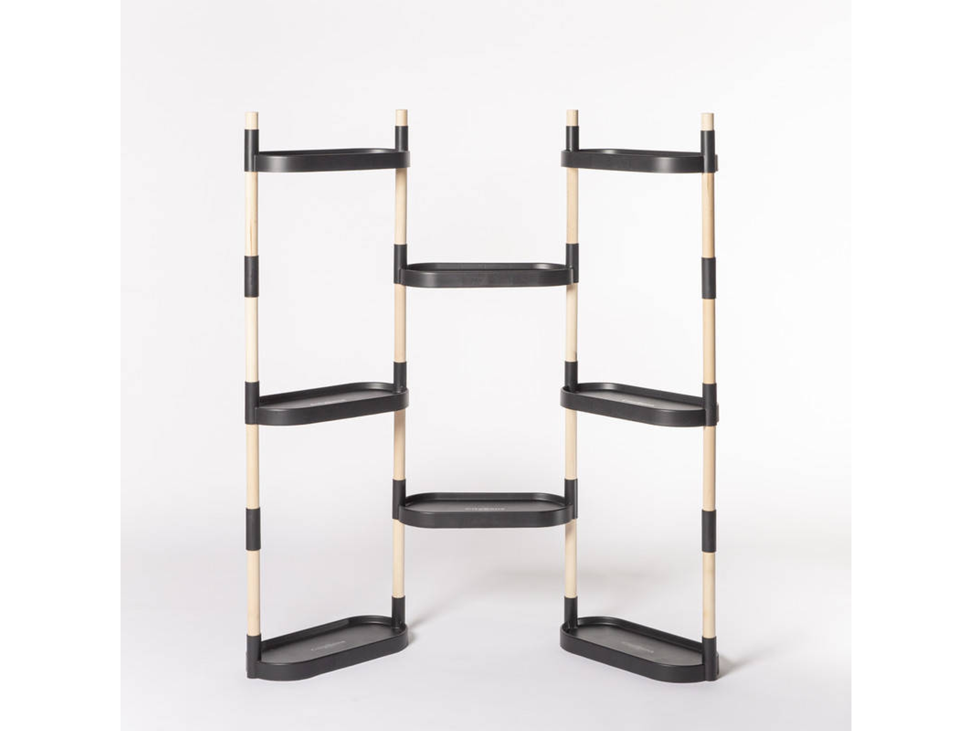 Estante para Plantas CITYSENS Negra 8 macetas (47x20x10 cm)
