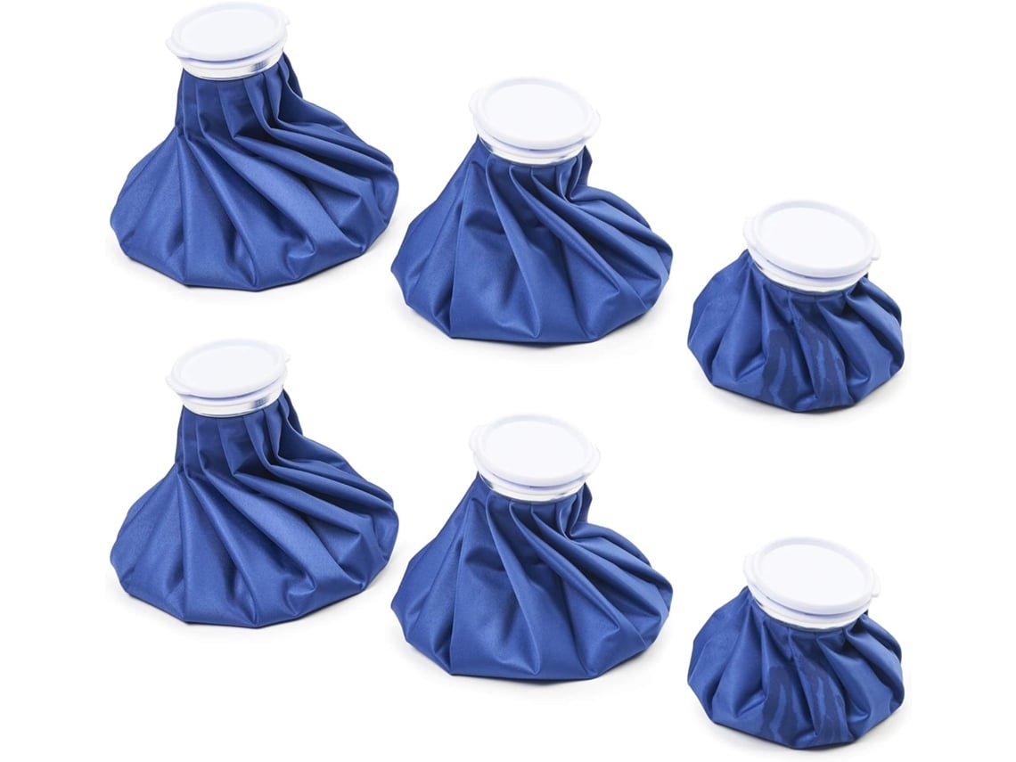 Bolsas de hielo médicas ELORY, 6 unidades, azul oscuro (6, 9 y 11 pulgadas)