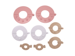Ats-kit De Fabricación De Pompones 8 Piezas Con 4 Tamaños Herramientas Para Tejer Diy Alfombras Lana