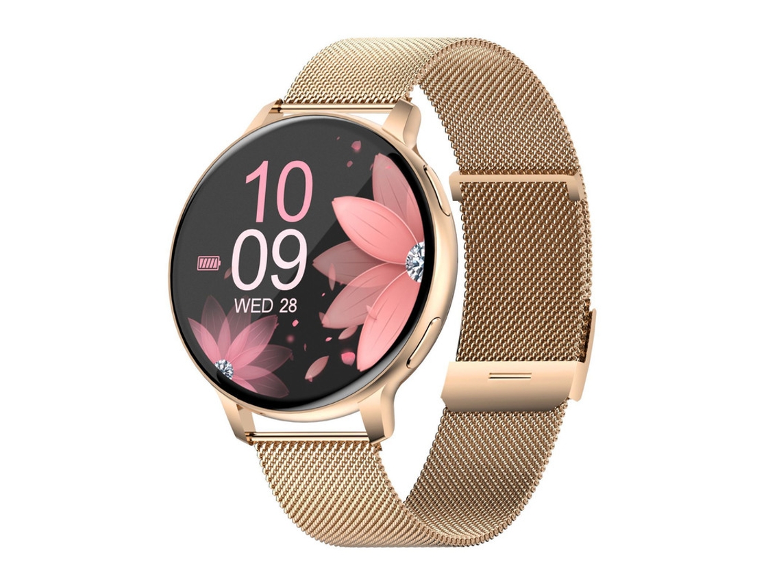 Reloj inteligente Yizhood S53 para mujer con llamadas Bluetooth 5.3, clasificación IP68, funciones para mujer, más de 120 modos deportivos, frecuencia dorada