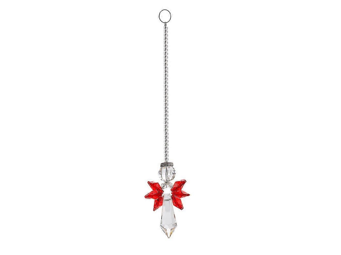 Adorno de ángel arcoíris en cristal, juego de 3.