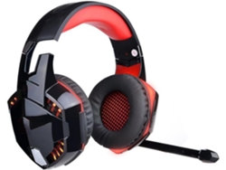 Auriculares Para Juegos Con Led Rojo, Sonido Estéreo Envolvente, Cancelación De Ruido, Diseño Supraaural Y Micrófono.