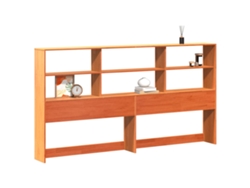 Maison Exclusive - Cabecero De Cama Almacenaje Madera Maciza Pino Marrón 200 Cm